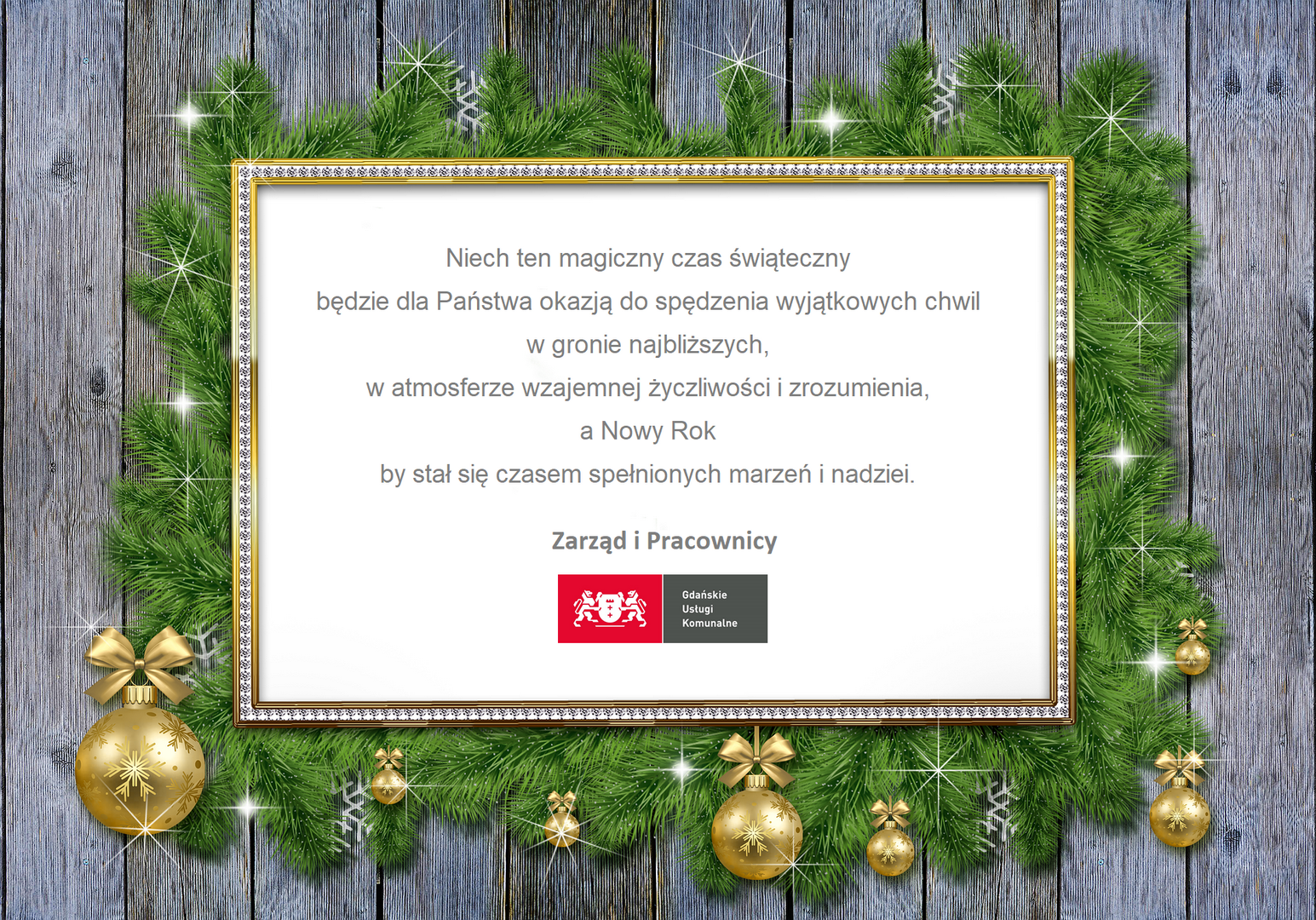 Zdrowych i spokojnych Świąt!