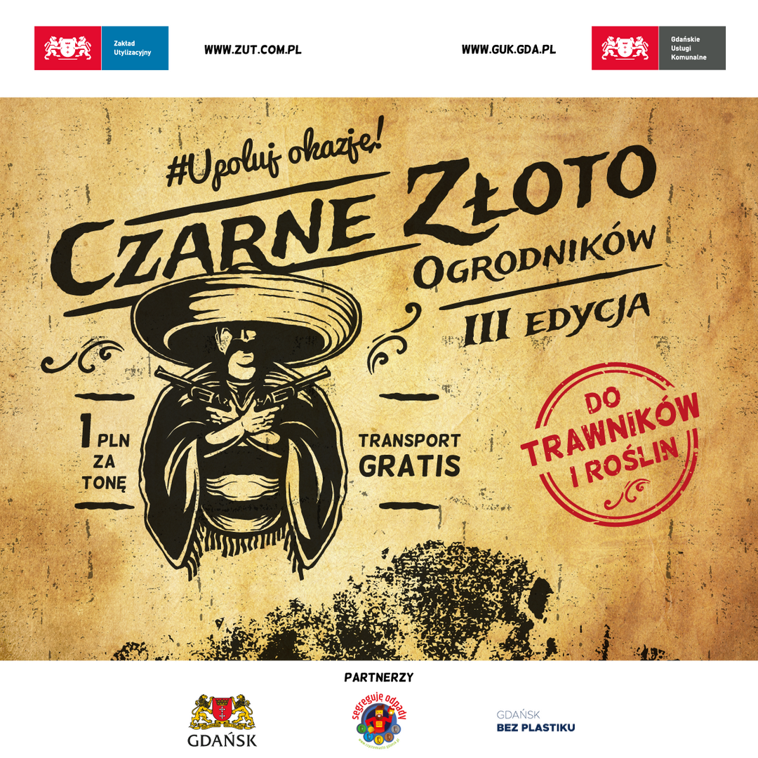 Czarne złoto ogrodników trzeci raz zasili gdańskie ogrody!