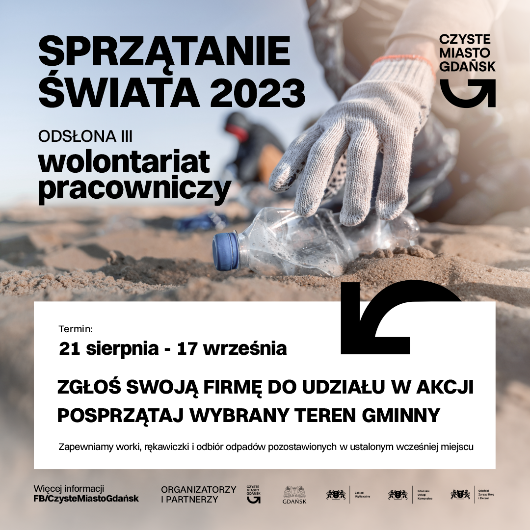 Trzecia odsłona Sprzątania Świata. Czas na gdańskie firmy oraz instytucje!